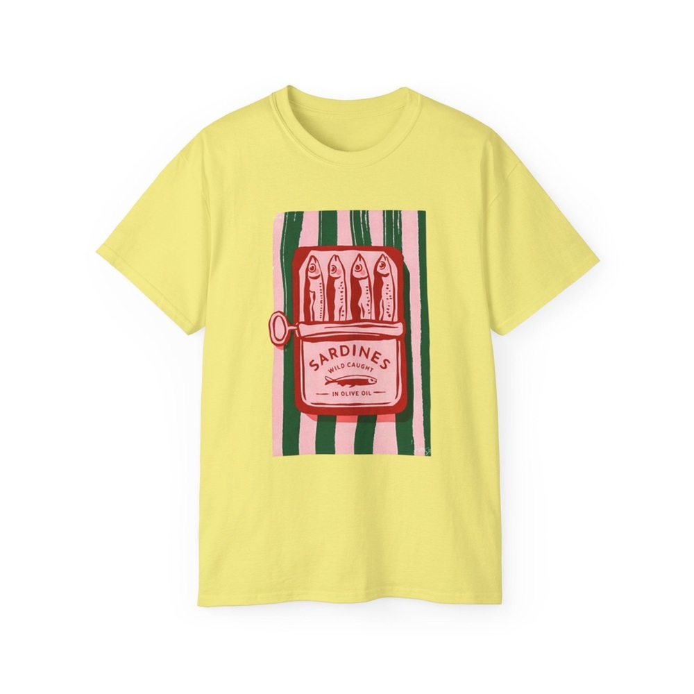 Sardine Yellow Graphic T-Shirt